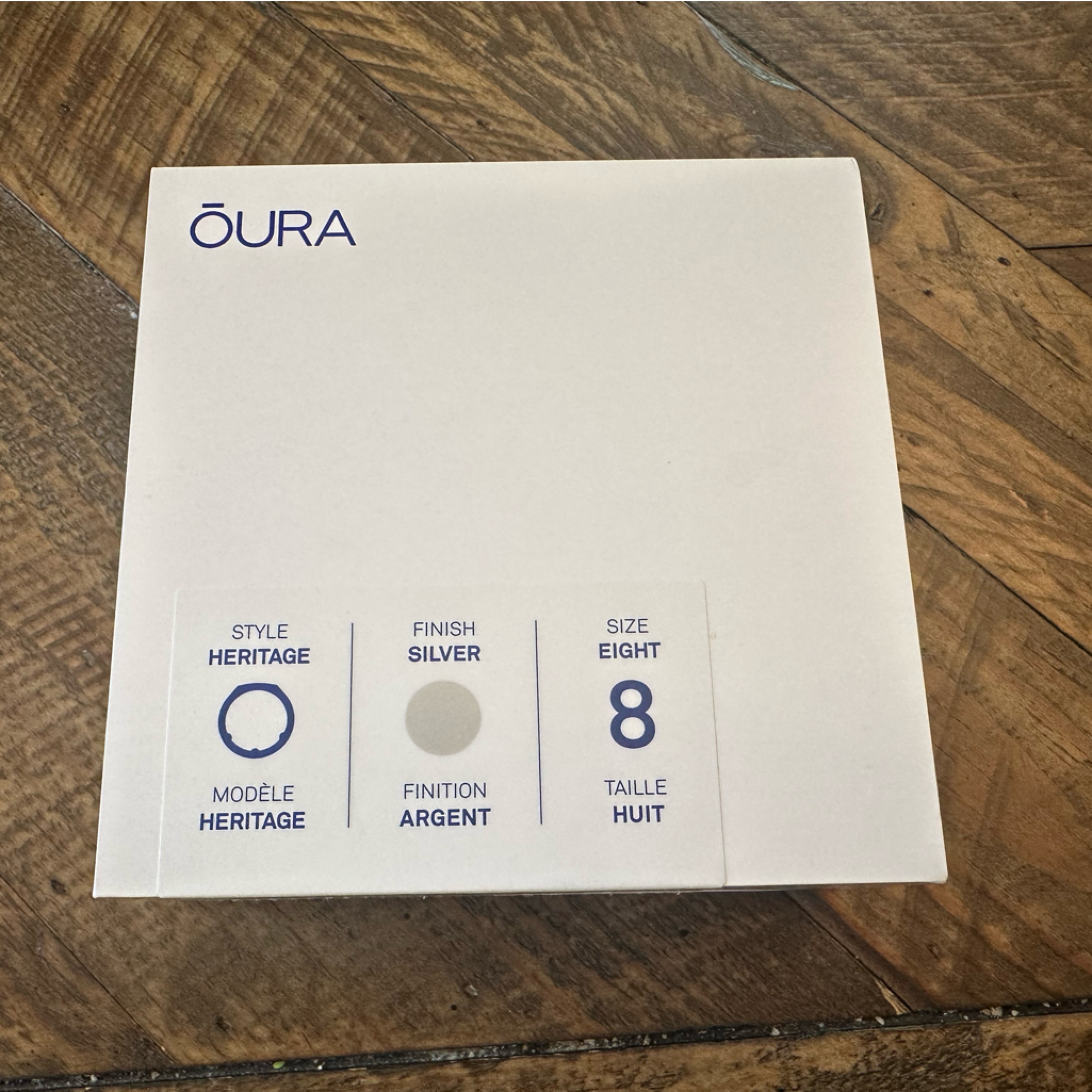 Oura Silver Watch Modern Design